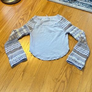 Free People Fairground Thermal lilac size extra small